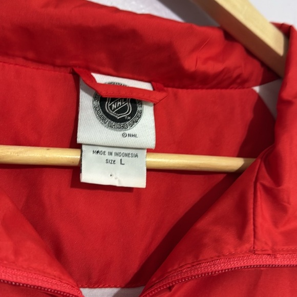 NHL Detroit Red Wings Windbreaker Full Zip Jacket Men’s Size Large - Picture 3 of 10